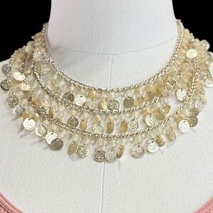 Elegant Gold Coin Necklace
